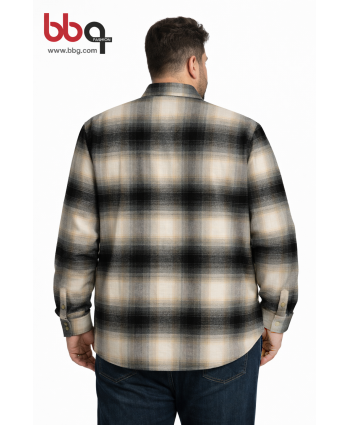 ERKEK BÜYÜK BEDEN GENİŞ ALIP ODUNCU GÖMLEK-3