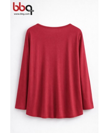 BAYAN BÜYÜK BEDEN GENİŞ KALIP V YAKA  BLUZ