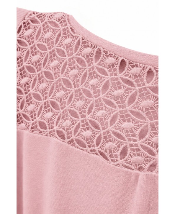 BAYAN BÜYÜK BEDEN GENİŞ KALIP YAKA DANTEL DETAYLI BLUZ-GK