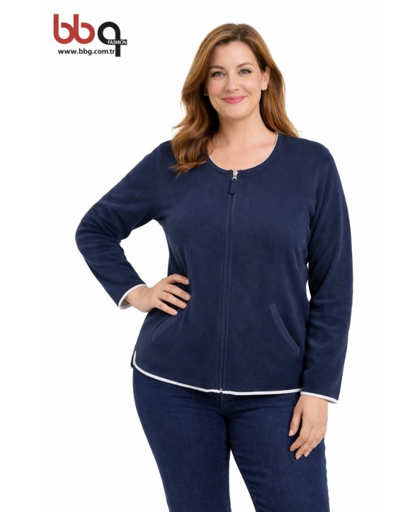 BAYAN BÜYÜK BEDEN GENİŞ KALIP CEKET