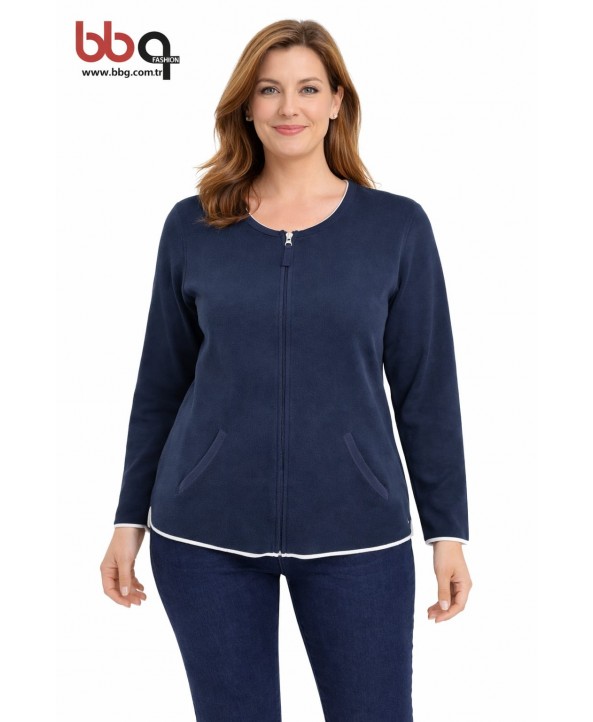 BAYAN BÜYÜK BEDEN GENİŞ KALIP CEKET