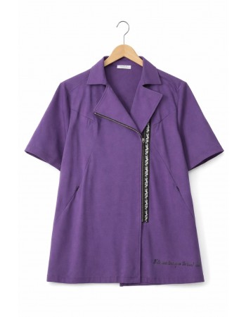 BAYAN BÜYÜK BEDEN GENİŞ KALIP FERMUARLI  CEKET