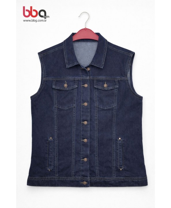 BAYAN BÜYÜK BEDEN İÇ KISMI PELUŞ  KOT YELEK