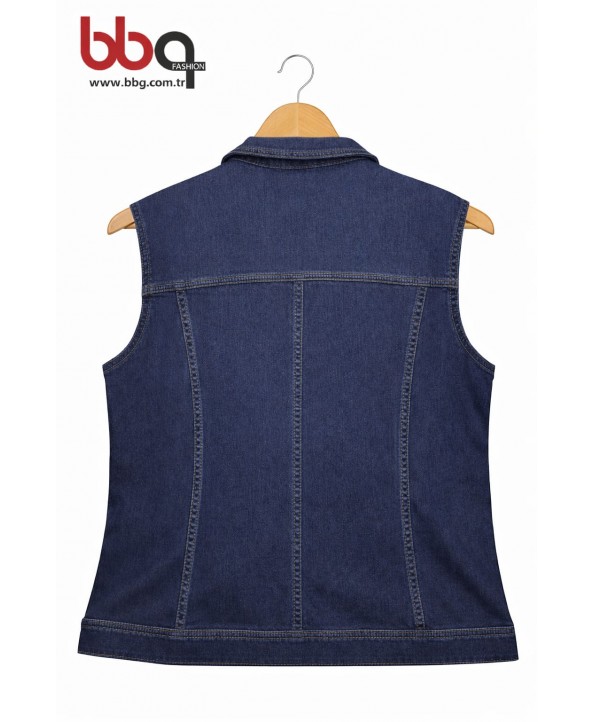 BAYAN BÜYÜK BEDEN İÇ KISMI PELUŞ  KOT YELEK