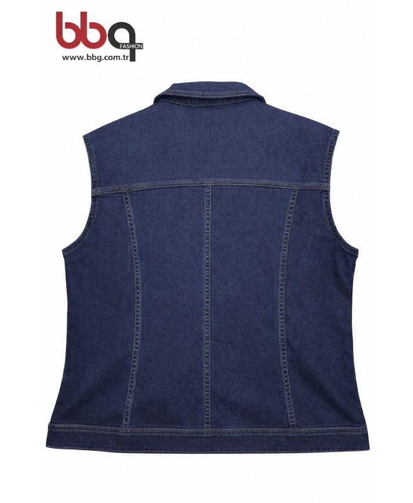 BAYAN BÜYÜK BEDEN İÇ KISMI PELUŞ  KOT YELEK