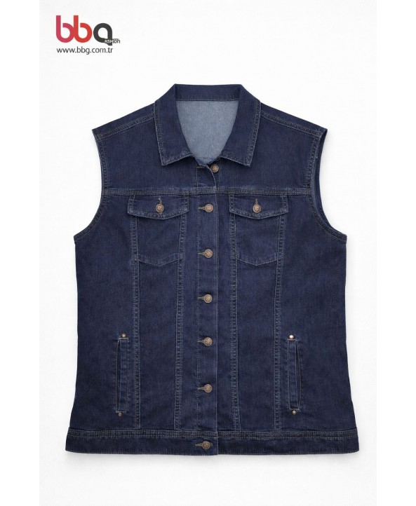 BAYAN BÜYÜK BEDEN İÇ KISMI PELUŞ  KOT YELEK