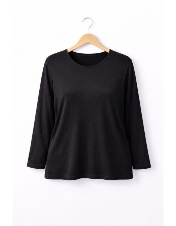 BAYAN BÜYÜK BEDEN GENİŞ KALIP YIRTMAÇLI BLUZ-S