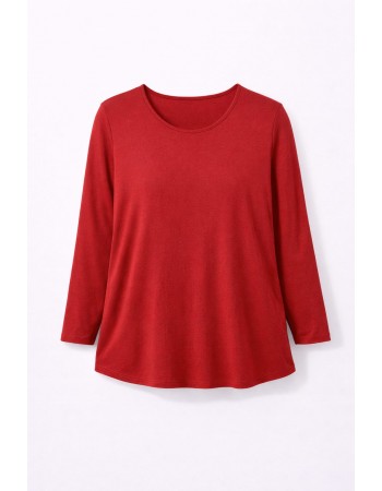 BAYAN BÜYÜK BEDEN GENİŞ KALIP YIRTMAÇLI BLUZ -K