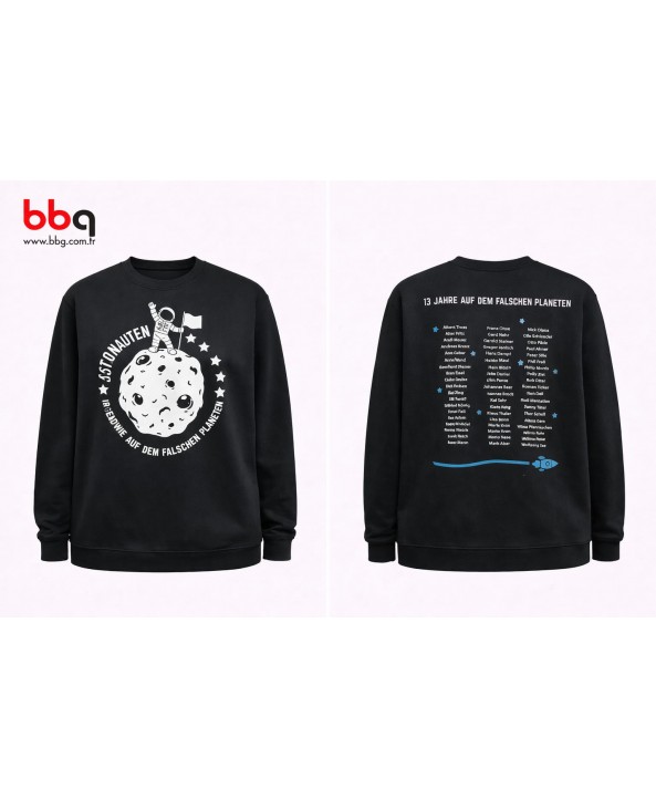 BAYAN BÜYÜK BEDEN GENİŞ KALIP BASKILI SWEAT