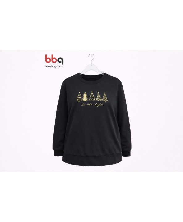 BAYAN BÜYÜK BEDEN GENİŞ KALIP SWEAT-S