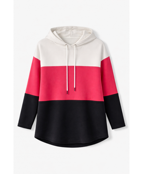BAYAN BÜYÜK BEDEN GENİŞ KALIP SWEATSHIRT