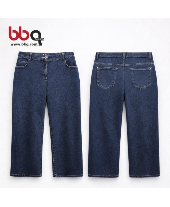 BAYAN BÜYÜK BEDEN GENİŞ KALIP GENİŞ PAÇA PANTOLON-L