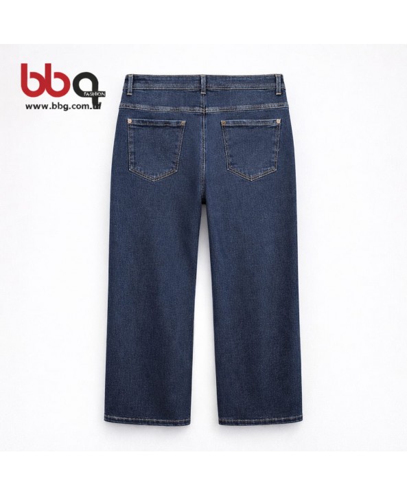 BAYAN BÜYÜK BEDEN GENİŞ KALIP GENİŞ PAÇA PANTOLON-L