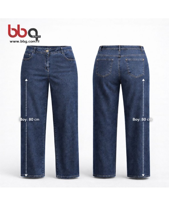 BAYAN BÜYÜK BEDEN GENİŞ KALIP GENİŞ PAÇA PANTOLON-L