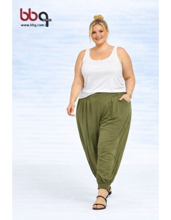 BAYAN BÜYÜK BEDEN GENİŞ KALIP TEK ALT ŞALVAR