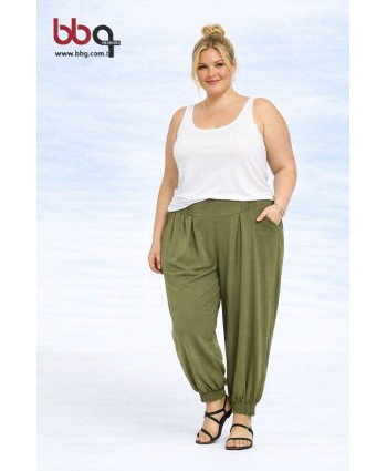 BAYAN BÜYÜK BEDEN GENİŞ KALIP TEK ALT ŞALVAR