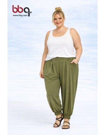 BAYAN BÜYÜK BEDEN GENİŞ KALIP TEK ALT ŞALVAR