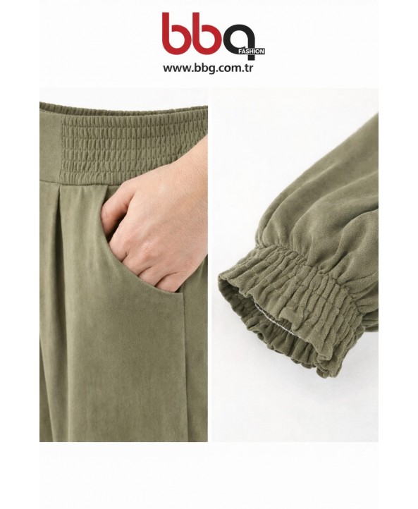 BAYAN BÜYÜK BEDEN GENİŞ KALIP TEK ALT ŞALVAR