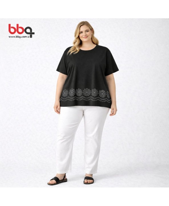 BAYAN BÜYÜK BEDEN GENİŞ KALIP T-SHIRT