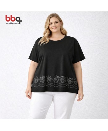 BAYAN BÜYÜK BEDEN GENİŞ KALIP T-SHIRT