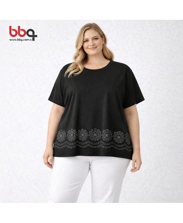 BAYAN BÜYÜK BEDEN GENİŞ KALIP T-SHIRT