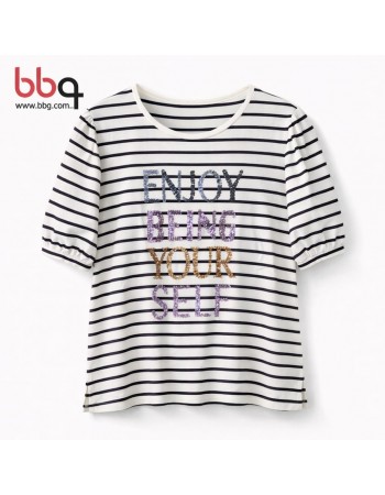 BAYAN BÜYÜK BEDEN GENİŞ KALIP 100 PAMUK NAKIŞ DETAYLI T-SHIRT