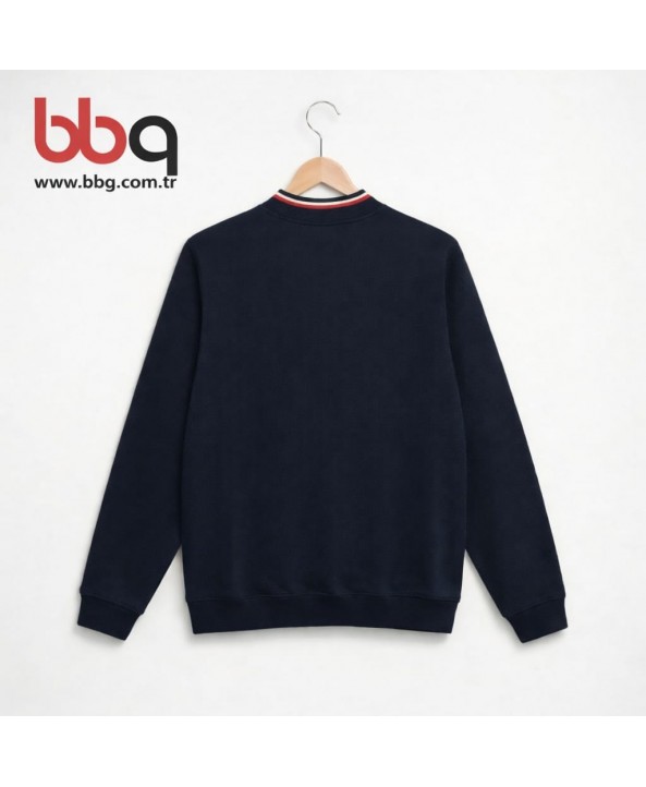 ERKEK BÜYÜK BEDEN GENİŞ KALIP FERMUARLI CEKET