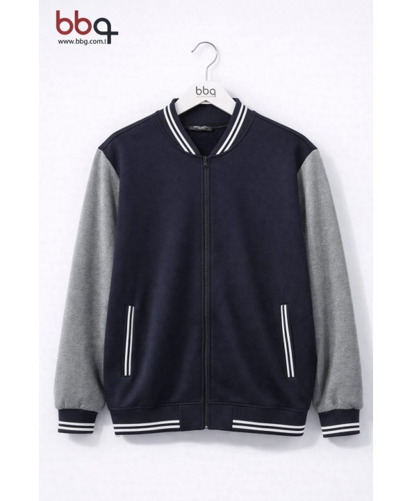 ERKEK BÜYÜK BEDEN GENİŞ KALIP COLLEGE CEKET-L