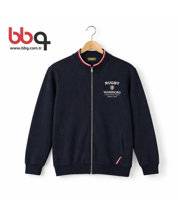 ERKEK BÜYÜK BEDEN GENİŞ KALIP FERMUARLI CEKET