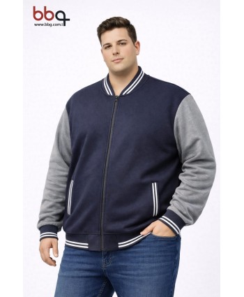 ERKEK BÜYÜK BEDEN GENİŞ KALIP COLLEGE CEKET-L