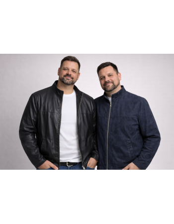 ERKEK BÜYÜK BEDEN GENİŞ KALIP ÇİFT TARAFLI KUZU DERİ CEKET-L