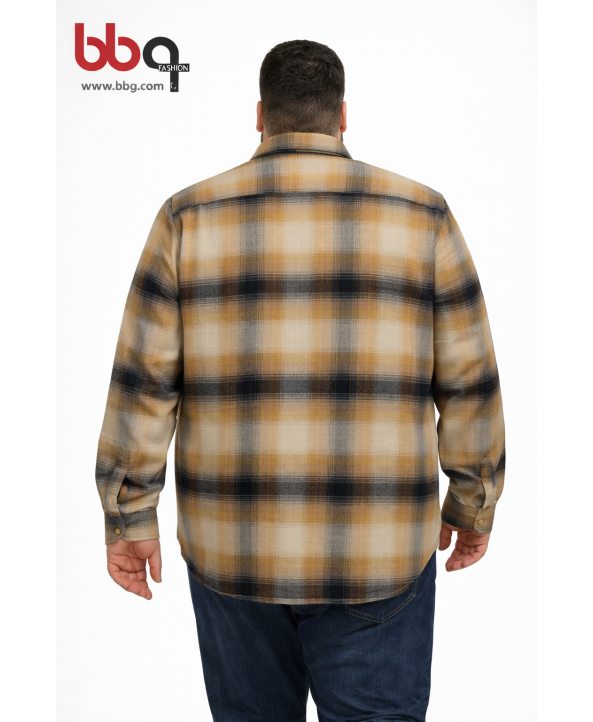 ERKEK BÜYÜK BEDEN GENİŞ KALIP ODUNCU GÖMLEK-1