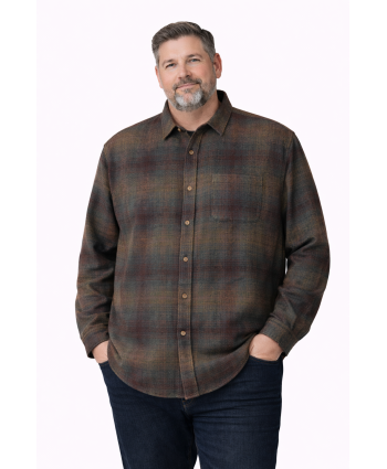  ERKEK BÜYÜK BEDEN GENİŞ KALIP ODUNCU GÖMLEK-2