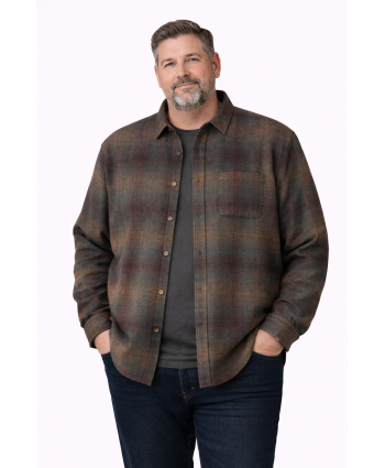  ERKEK BÜYÜK BEDEN GENİŞ KALIP ODUNCU GÖMLEK-2