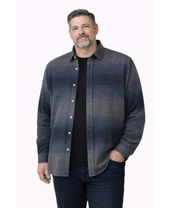  ERKEK BÜYÜK BEDEN GENİŞ KALIP ODUNCU GÖMLEK-5