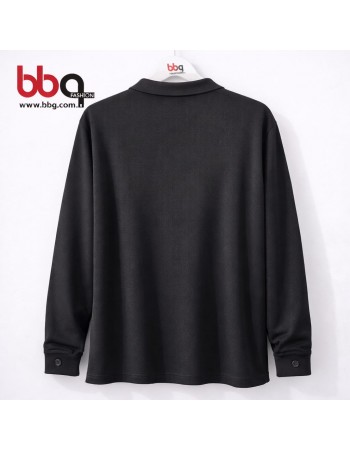 ERKEK BÜYÜK BEDEN GENİŞ KALIP YAKALI SWEATSHIRT