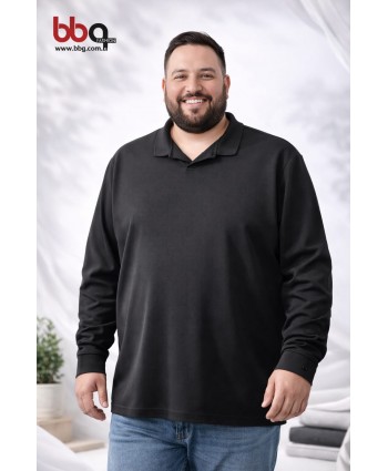 ERKEK BÜYÜK BEDEN GENİŞ KALIP YAKALI SWEATSHIRT