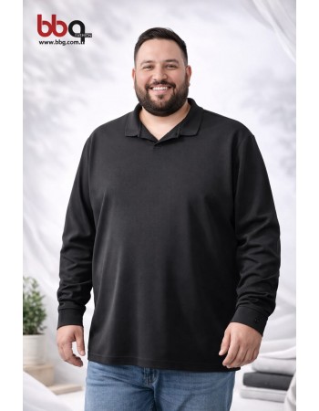 ERKEK BÜYÜK BEDEN GENİŞ KALIP YAKALI SWEATSHIRT