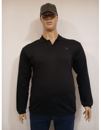 ERKEK BÜYÜK BEDEN GENİŞ KALIP POLO YAKA SWEAT-S