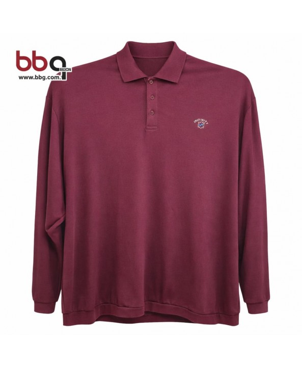 ERKEK BÜYÜK BEDEN GENİŞ KALIP POLO YAKA SWEAT-B