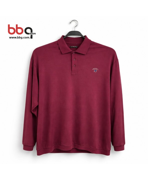 ERKEK BÜYÜK BEDEN GENİŞ KALIP POLO YAKA SWEAT-B