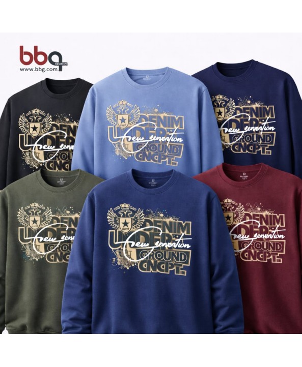 ERKEK BÜYÜK BEDEN GENİŞ KALIP BASKILI SWEATSHIRT-6