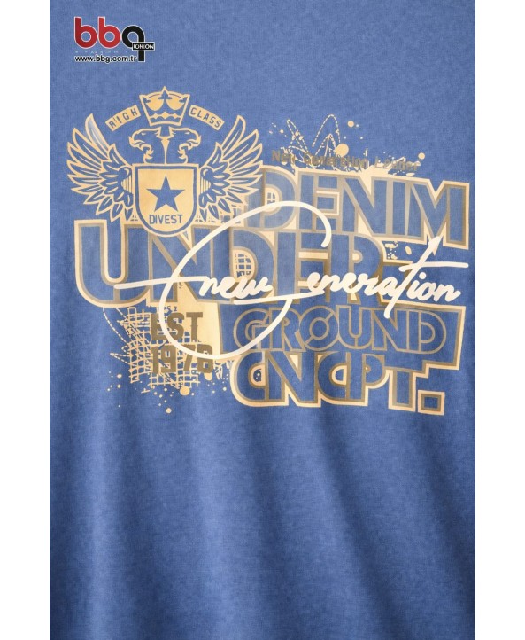 ERKEK BÜYÜK BEDEN GENİŞ KALIP BASKILI SWEATSHIRT-6