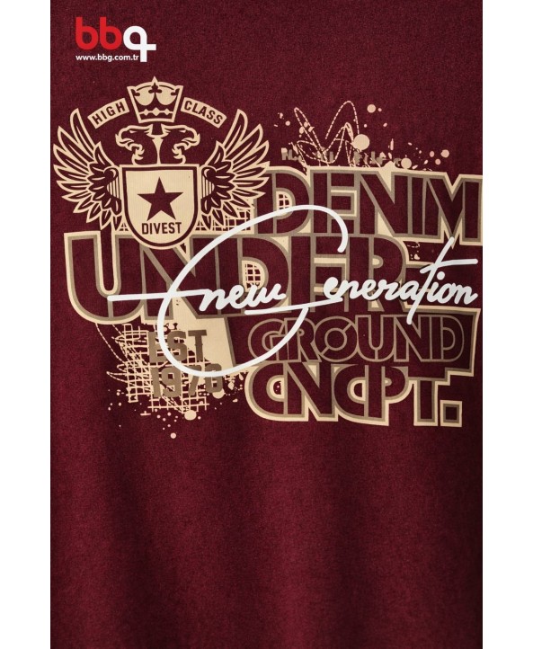 ERKEK BÜYÜK BEDEN GENİŞ KALIP BASKILI SWEATSHIRT-4