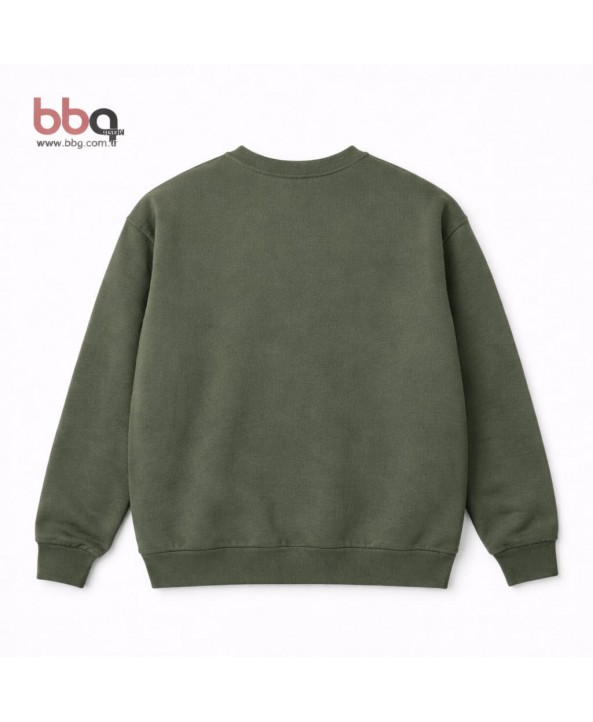 ERKEK BÜYÜK BEDEN GENİŞ KALIP BASKILI SWEATSHIRT-7