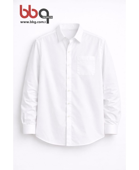ERKEK BÜYÜK BEDEN UZUN KOLLU CEPLİ GÖMLEK-B