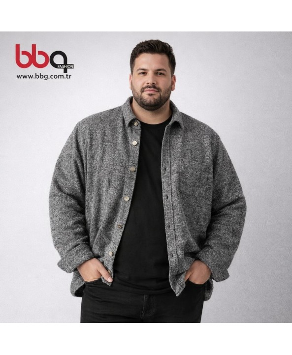 ERKEK BÜYÜK BEDEN GENİŞ KALIP ODUNCU GÖMLEK-6