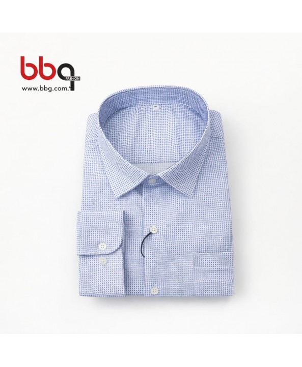 ERKEK BÜYÜK BEDEN UZUN KOLLU CEPLİ GÖMLEK-M