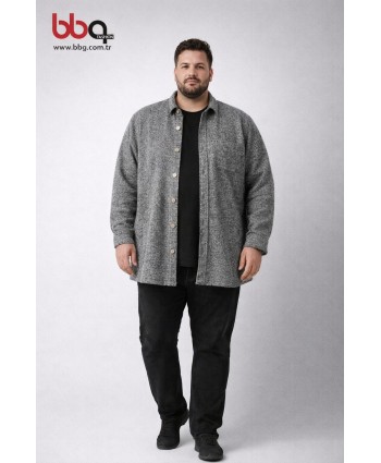 ERKEK BÜYÜK BEDEN GENİŞ KALIP ODUNCU GÖMLEK-6