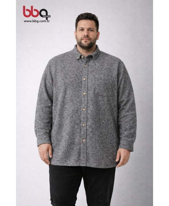 ERKEK BÜYÜK BEDEN GENİŞ KALIP ODUNCU GÖMLEK-6